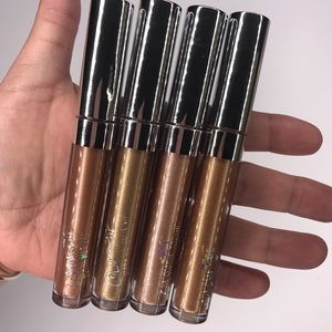SET OF 4 Colourpop Ultra Metallic Liquid Lipsticks